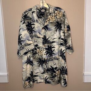 Tommy Bahama Button Down Hawaiian Paradise Nation Shirt Size XL